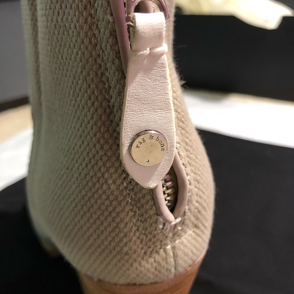 🔥 FIRE SALE CLOSET CLOSING🔥 NIB Rag & Bone classic Newbury boots Canvas Taupe - Picture 7 of 8